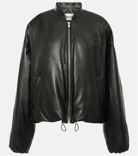 miu miu jacket black|Miu Miu 2020 Bomber Jacket .